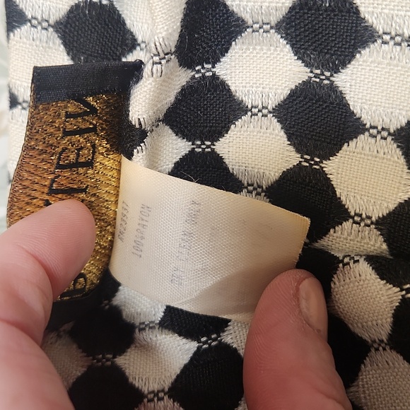 Vintage checkered powersuit dress, size 8 - Picture 8 of 8